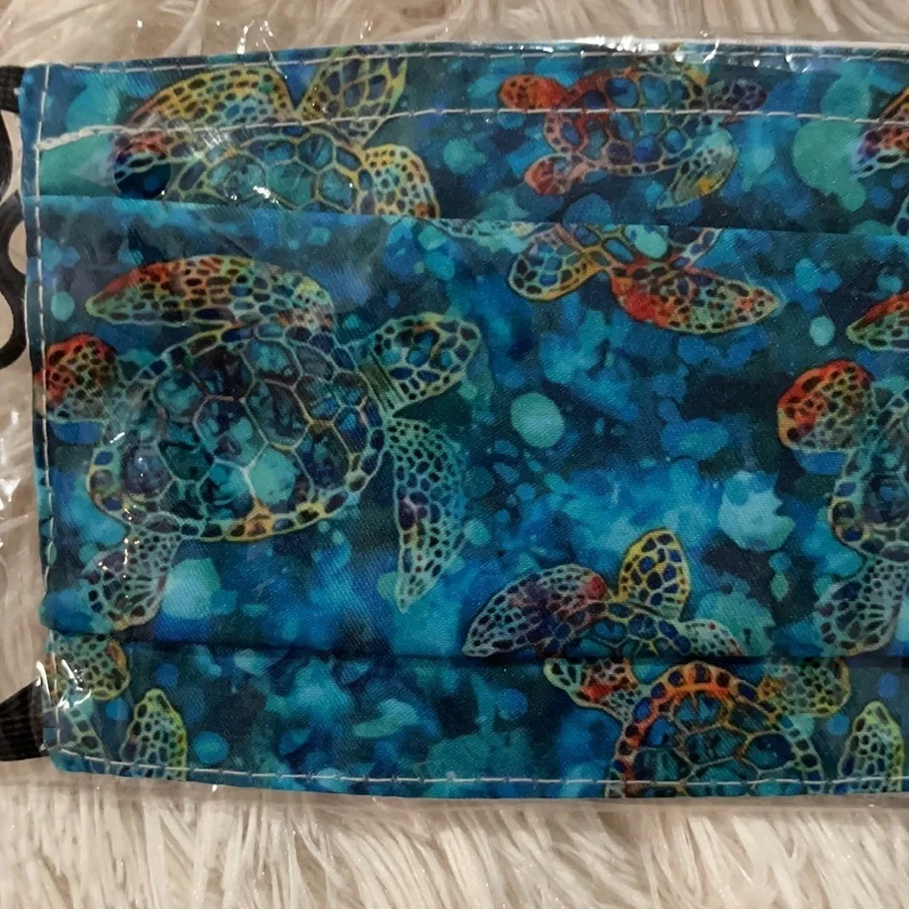 New gorgeous sea turtle face mask
